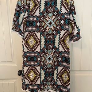 Rancho Estancia “Kristina” Aztec print dress size Large